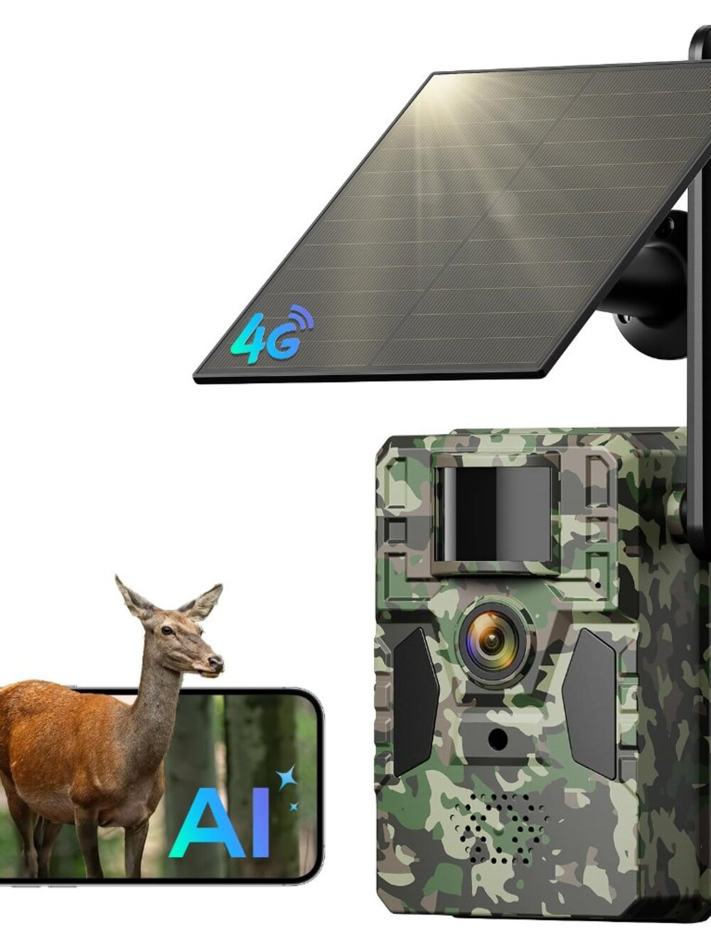 NEW Unlimited Data Plan 4G LTE Cellular Trail Camera No WiFi Needed 2K Live Game
